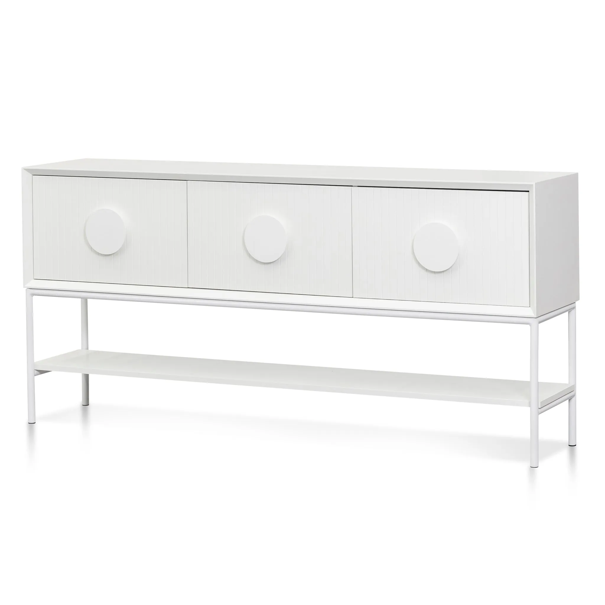1.8m Console Table - White