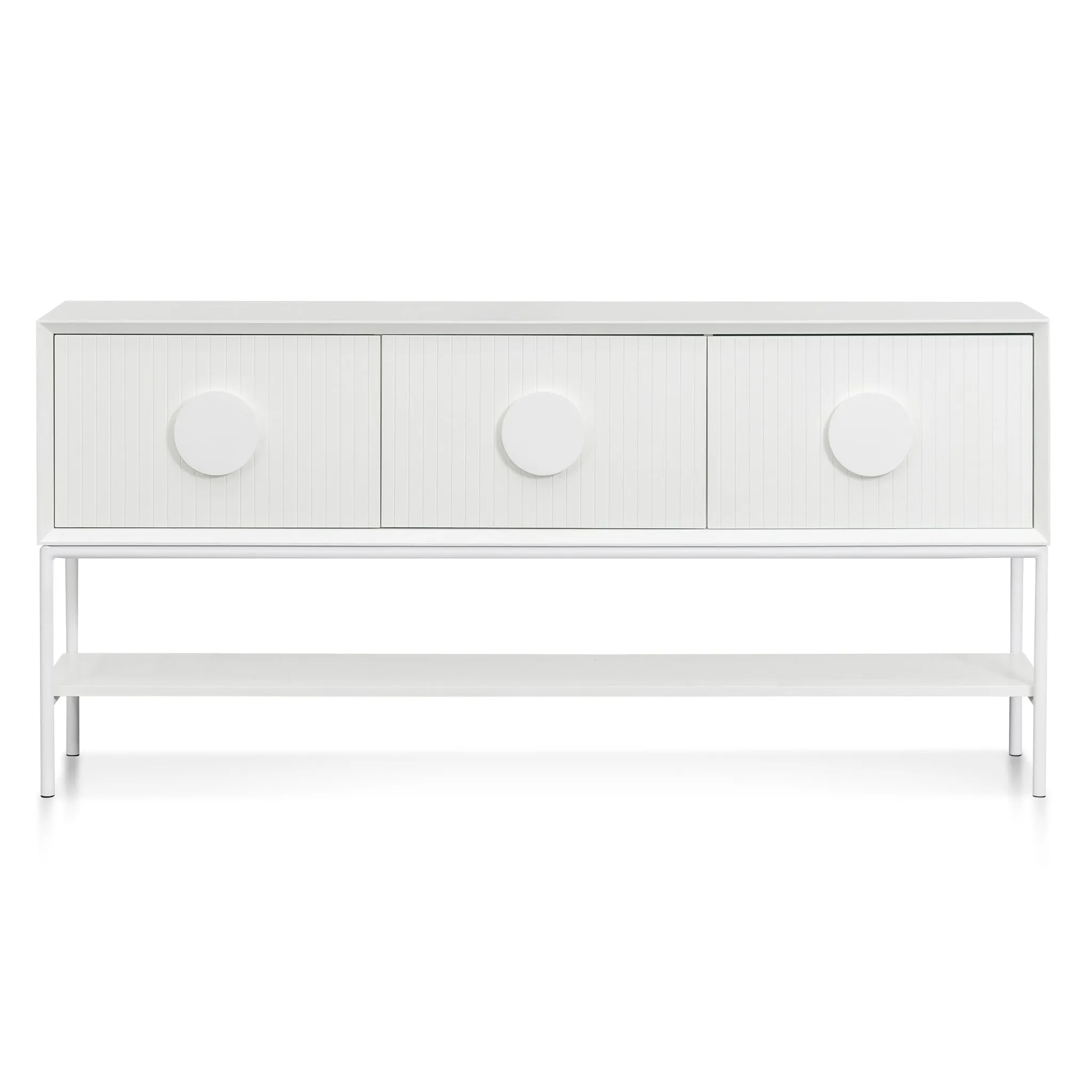 1.8m Console Table - White