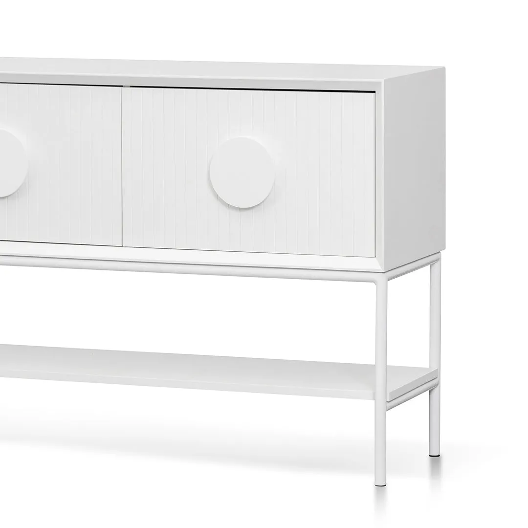 1.8m Console Table - White