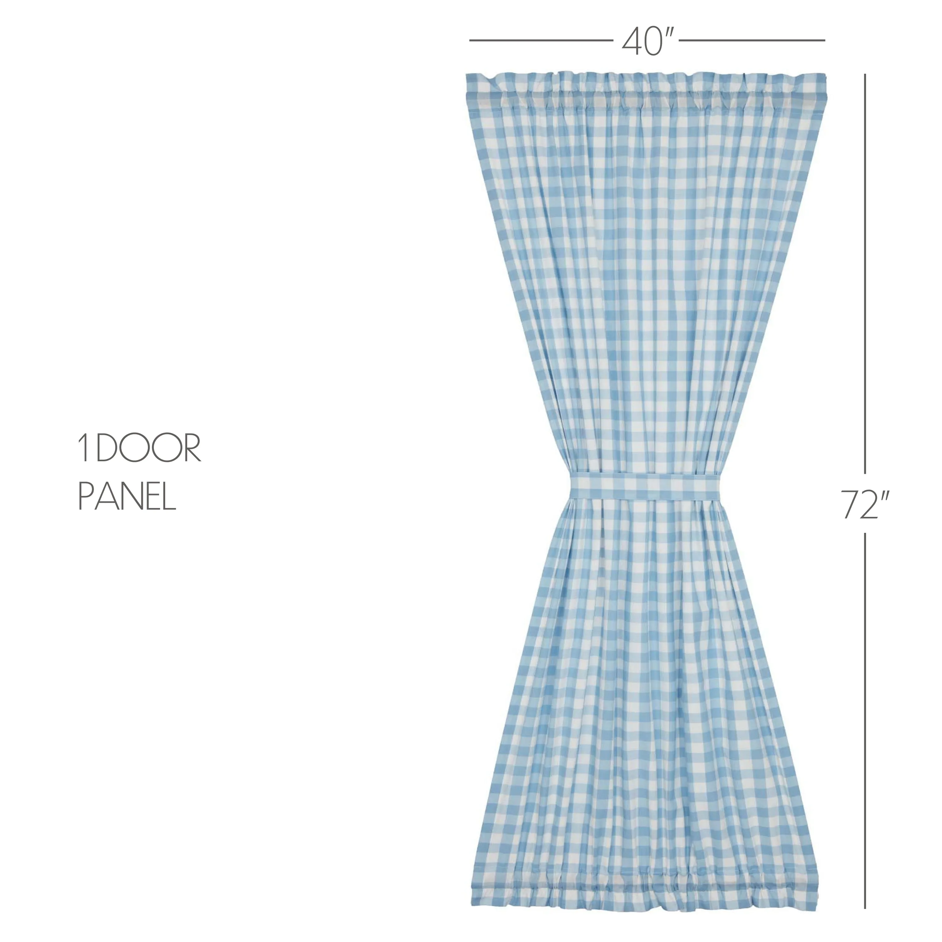 Annie Buffalo Check Door Panel 72x40