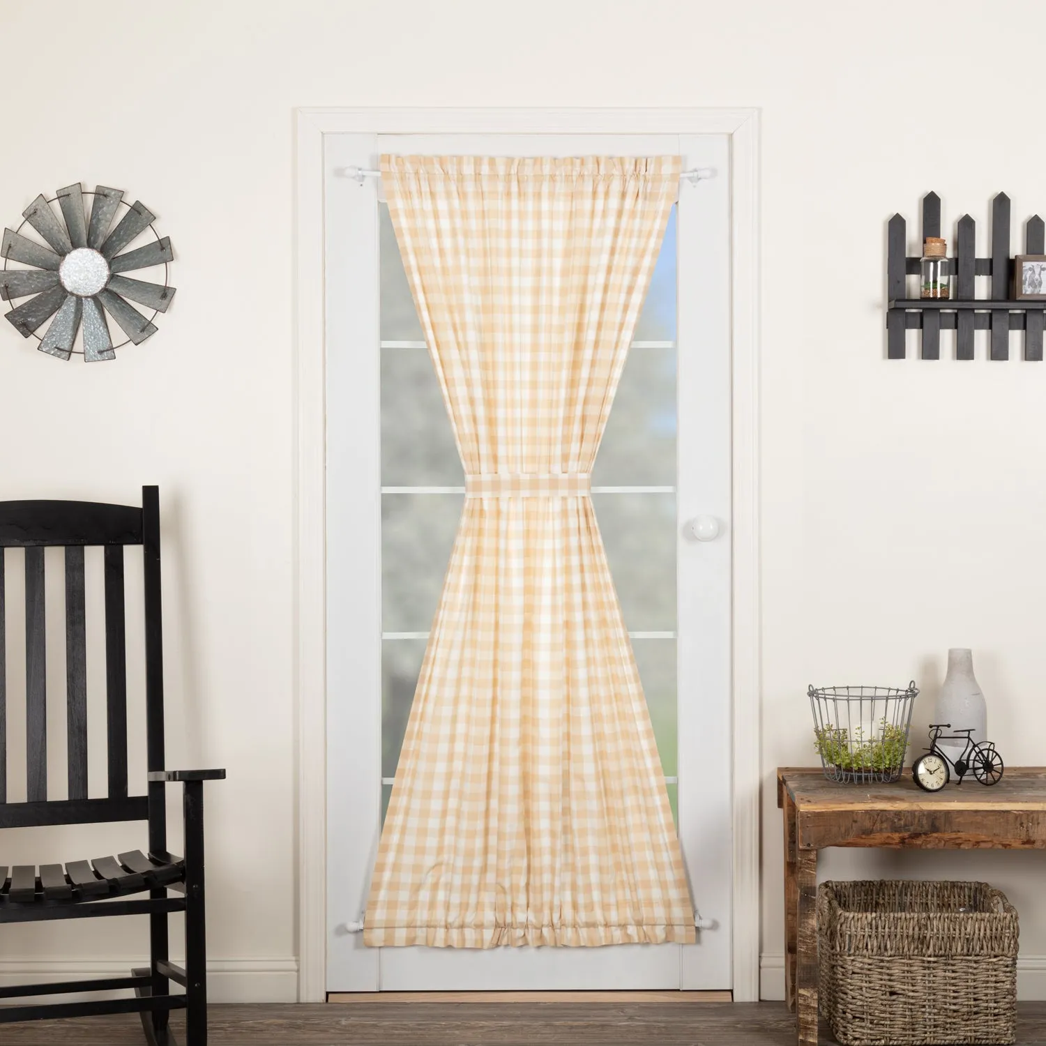 Annie Buffalo Check Door Panel 72x40