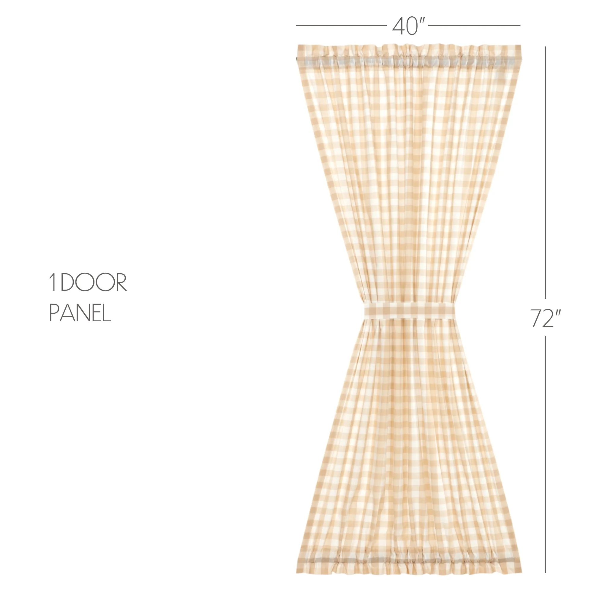 Annie Buffalo Check Door Panel 72x40