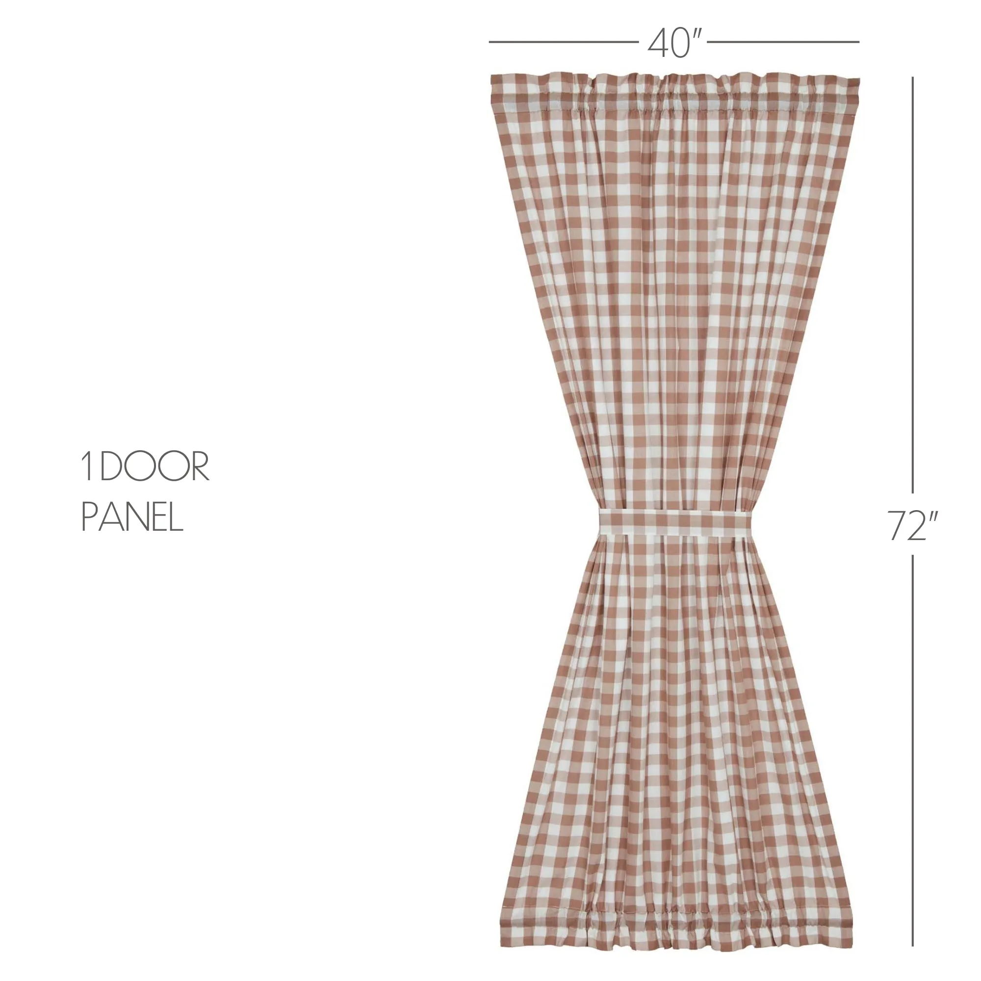 Annie Buffalo Check Door Panel 72x40