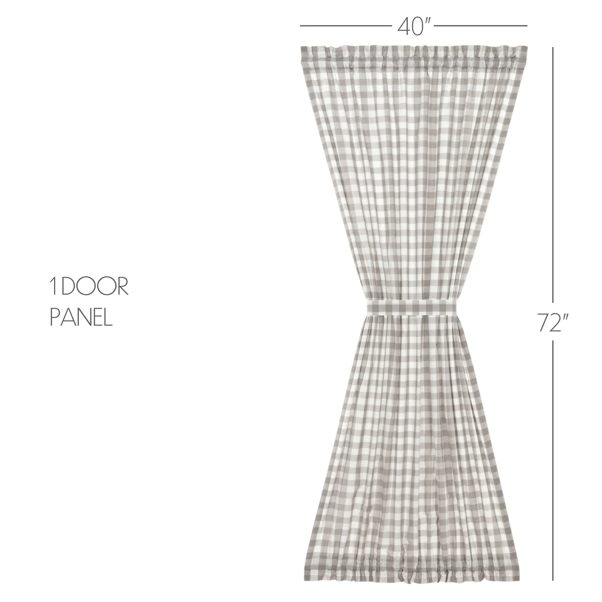 Annie Buffalo Check Door Panel 72x40
