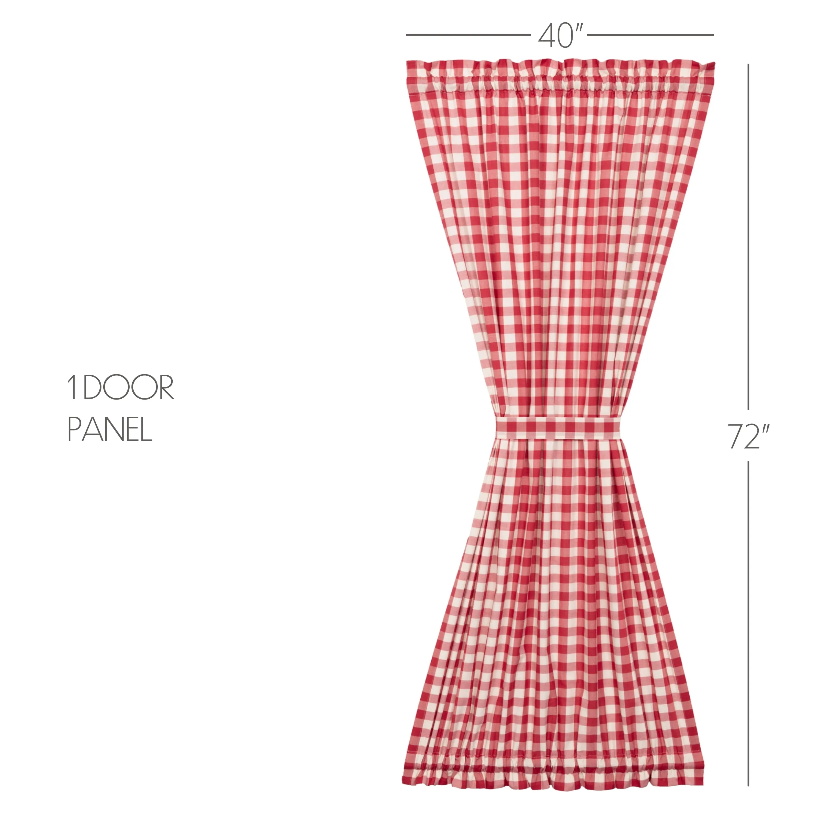 Annie Buffalo Check Door Panel 72x40