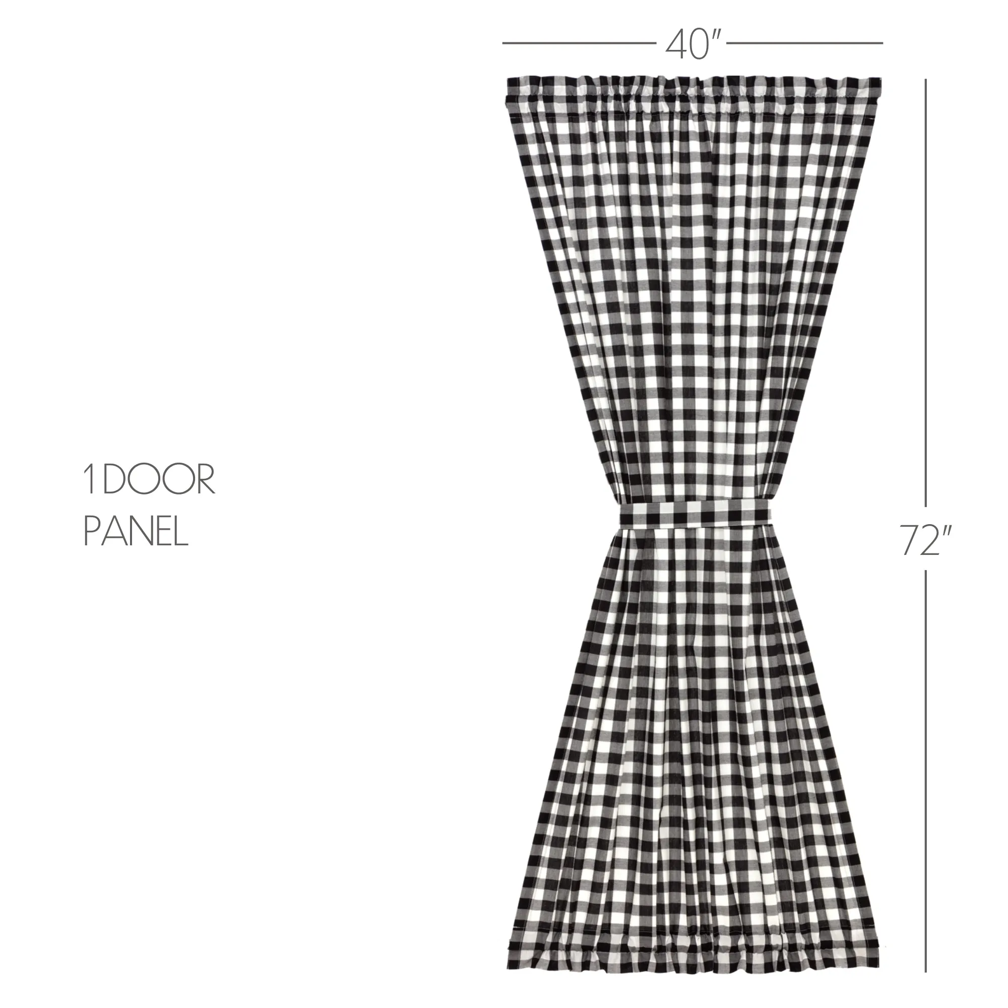 Annie Buffalo Check Door Panel 72x40