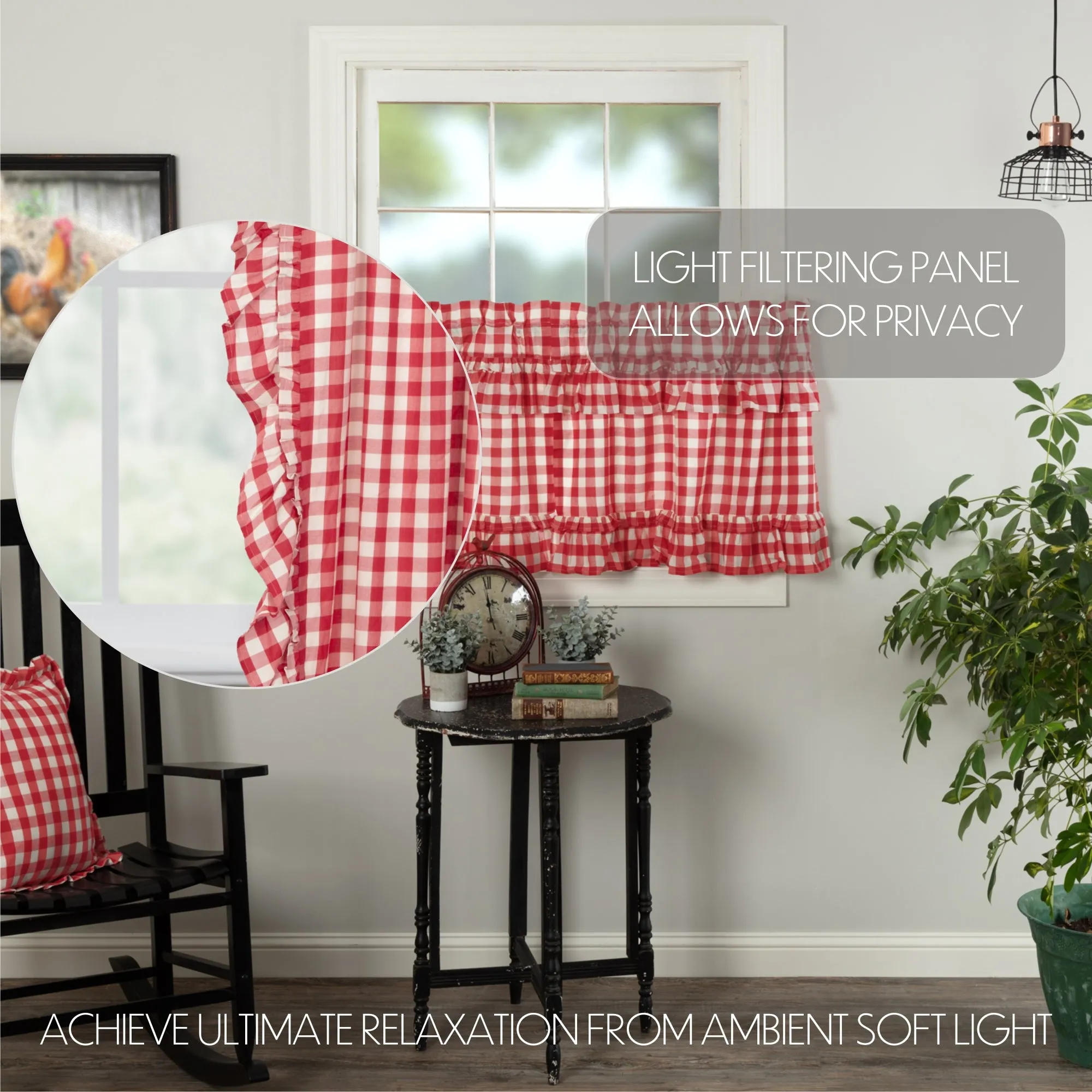 Annie Buffalo Check Ruffled Tier Set of 2