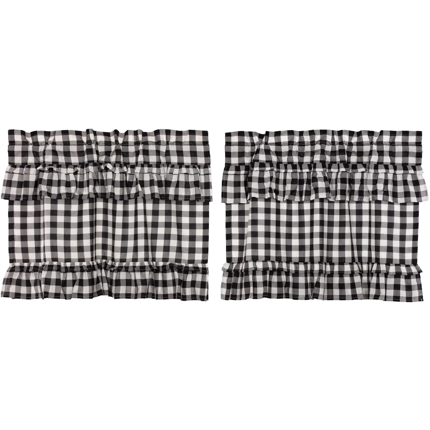 Annie Buffalo Check Ruffled Tier Set of 2