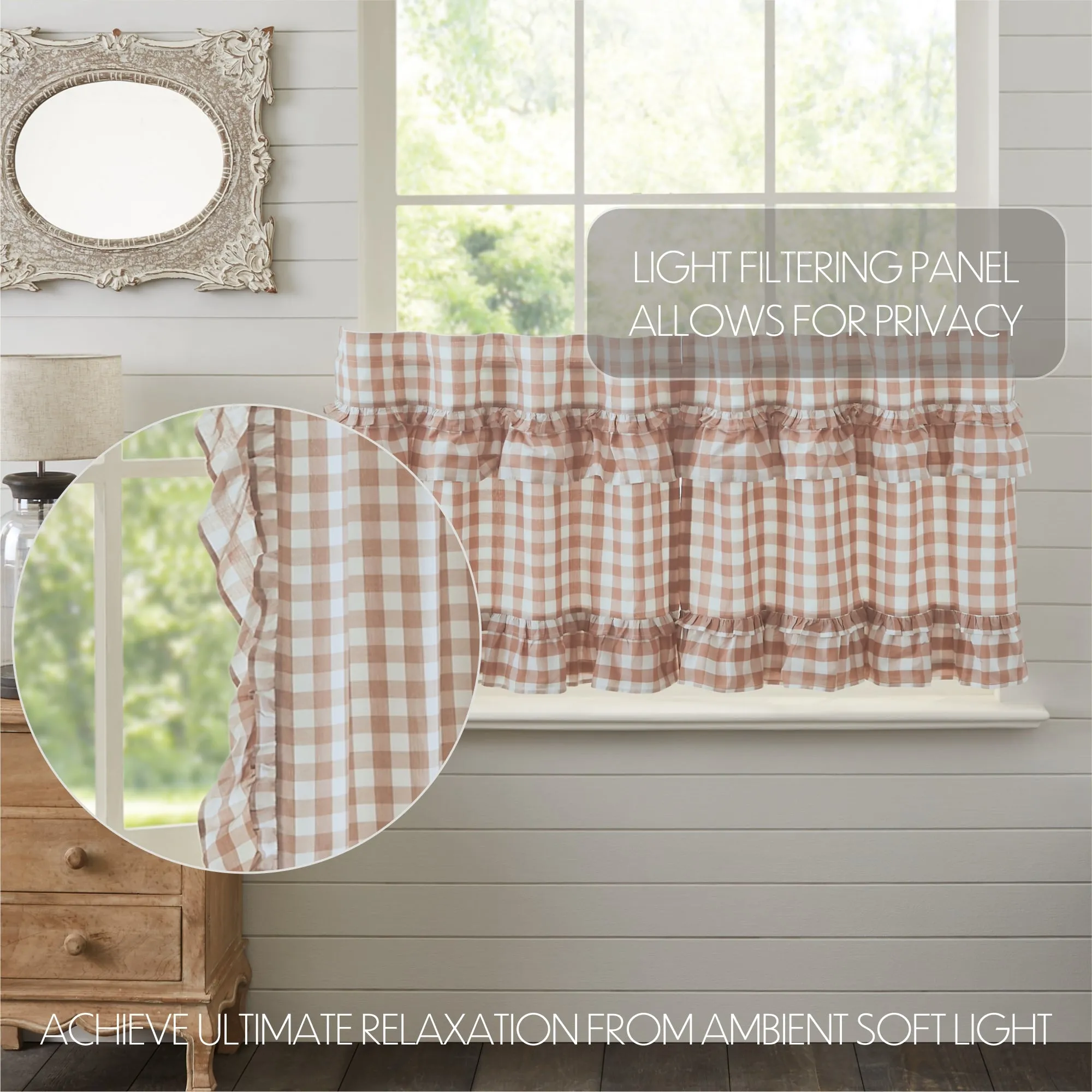 Annie Buffalo Check Ruffled Tier Set of 2
