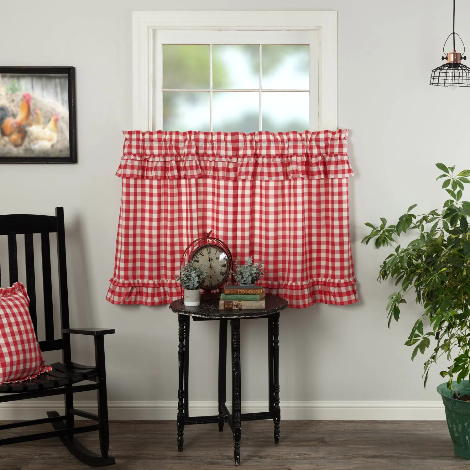 Annie Buffalo Check Ruffled Tier Set of 2
