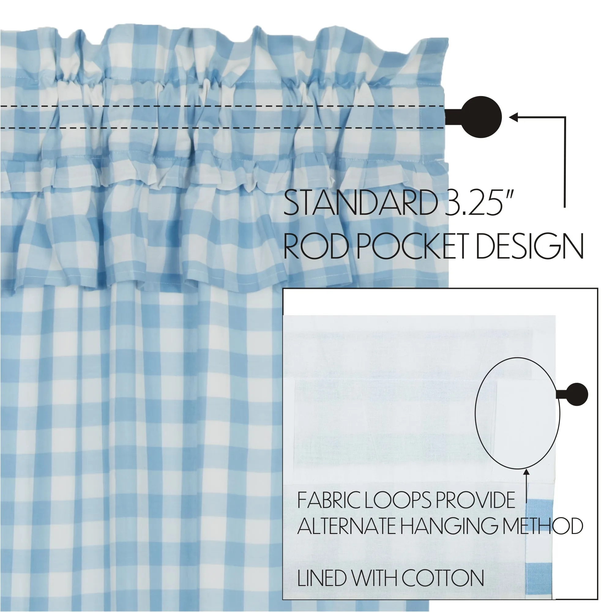 Annie Buffalo Check Ruffled Tier Set of 2