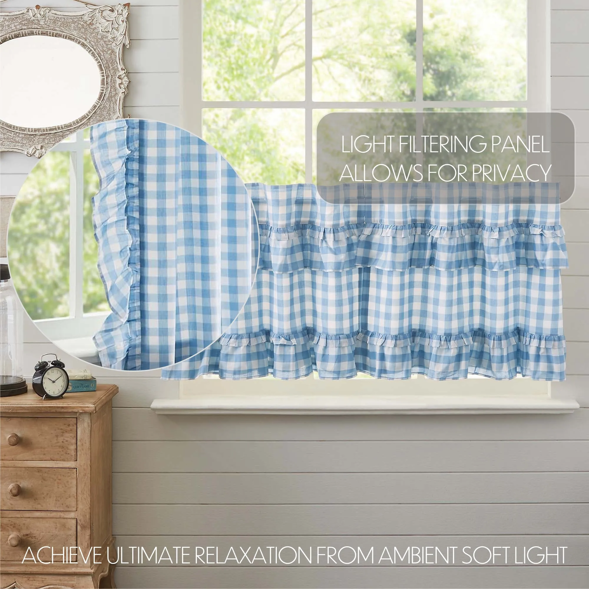 Annie Buffalo Check Ruffled Tier Set of 2