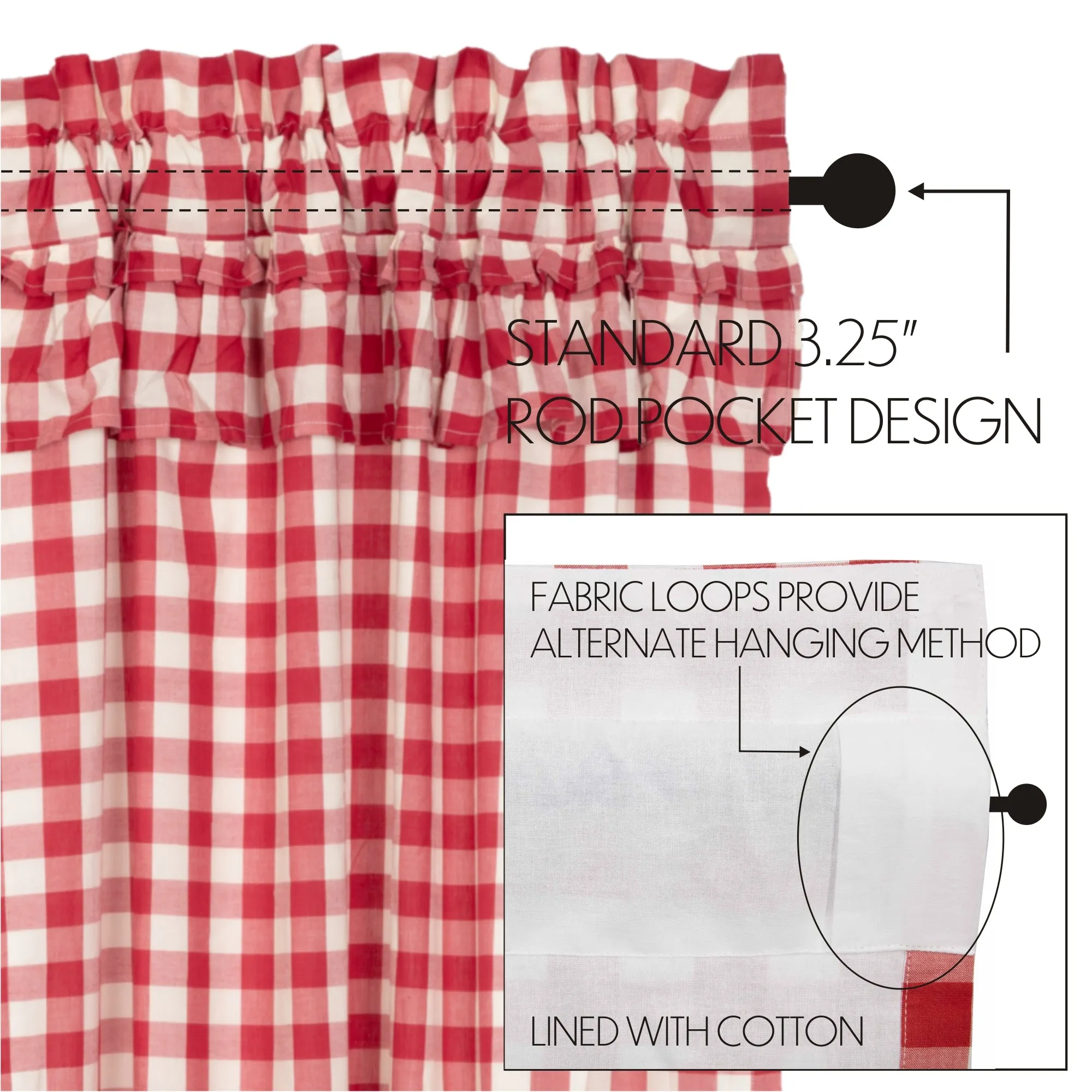 Annie Buffalo Check Ruffled Tier Set of 2