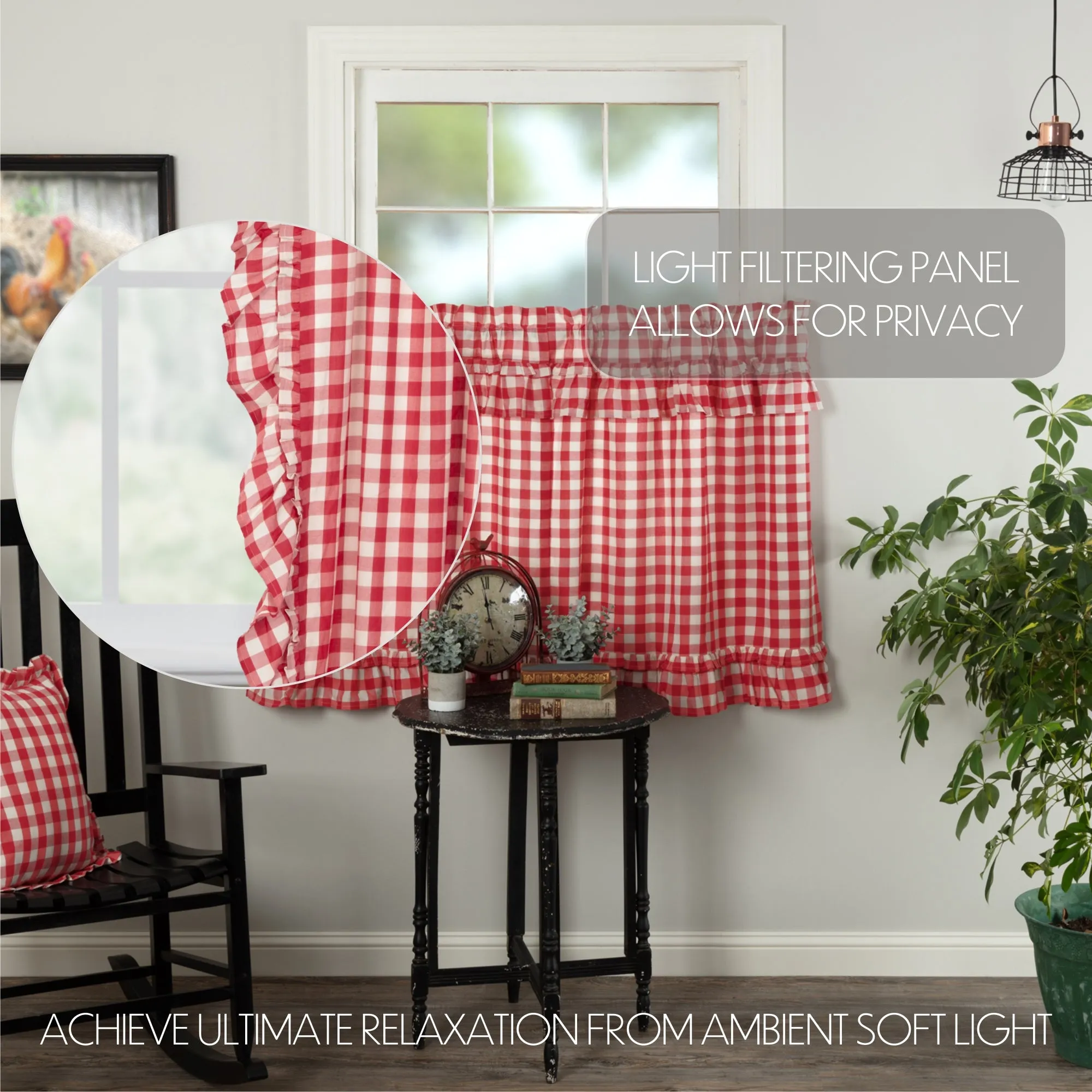 Annie Buffalo Check Ruffled Tier Set of 2