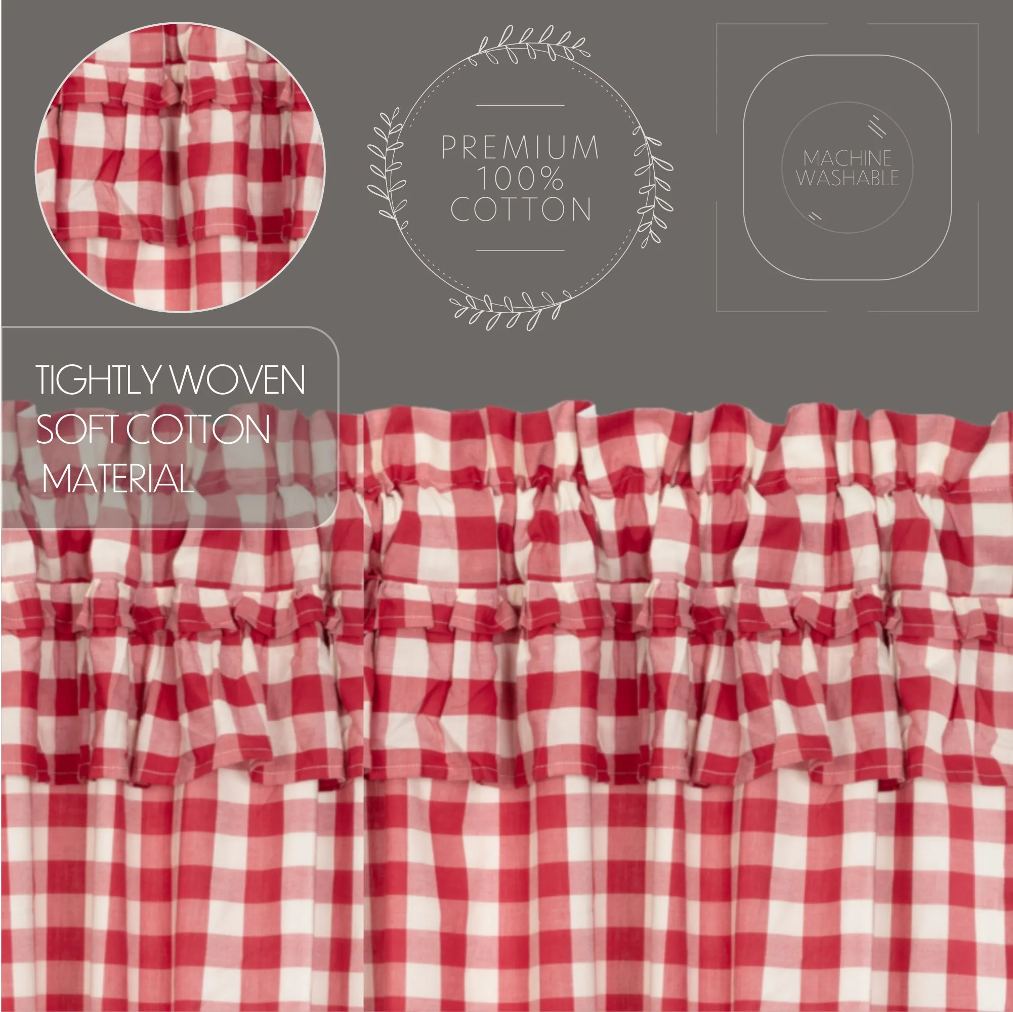 Annie Buffalo Check Ruffled Tier Set of 2