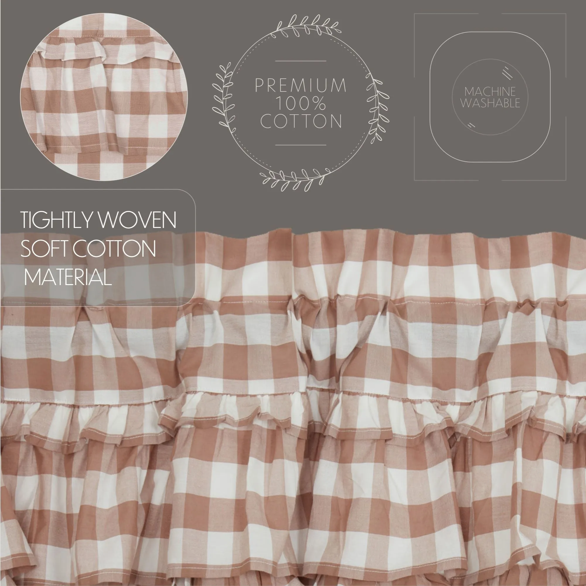 Annie Buffalo Check Ruffled Tier Set of 2
