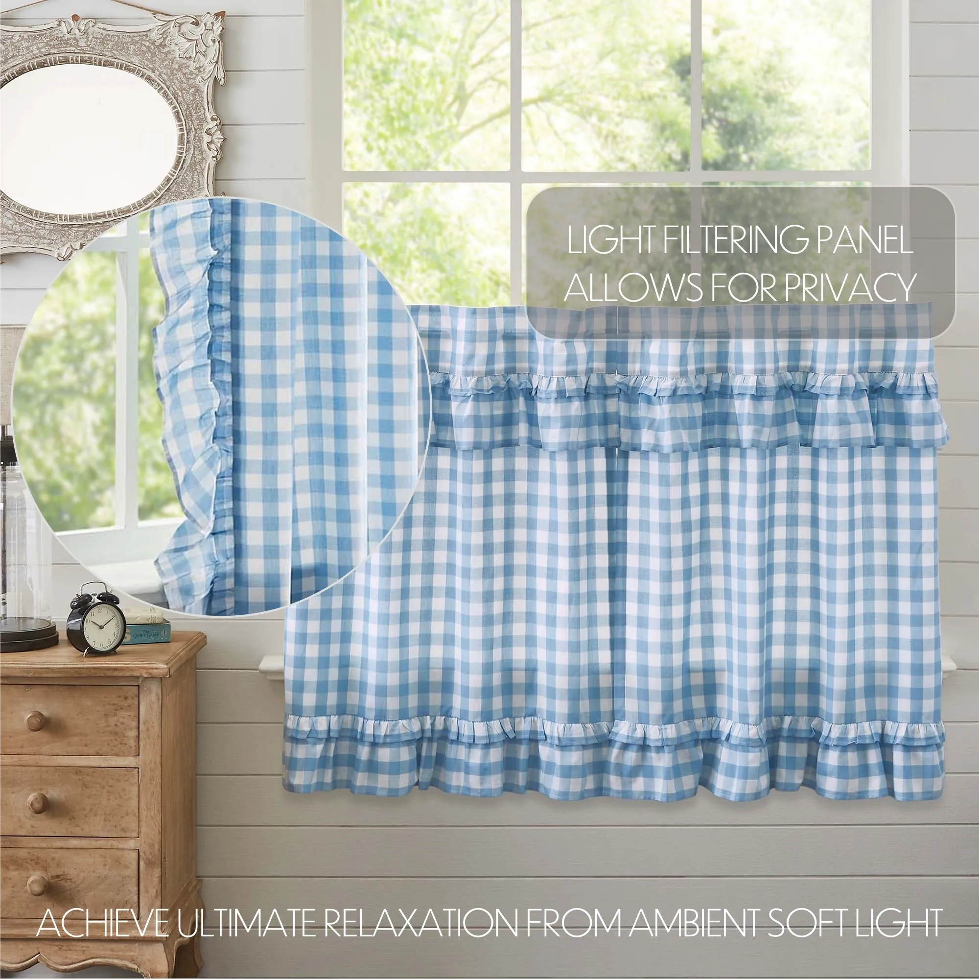 Annie Buffalo Check Ruffled Tier Set of 2