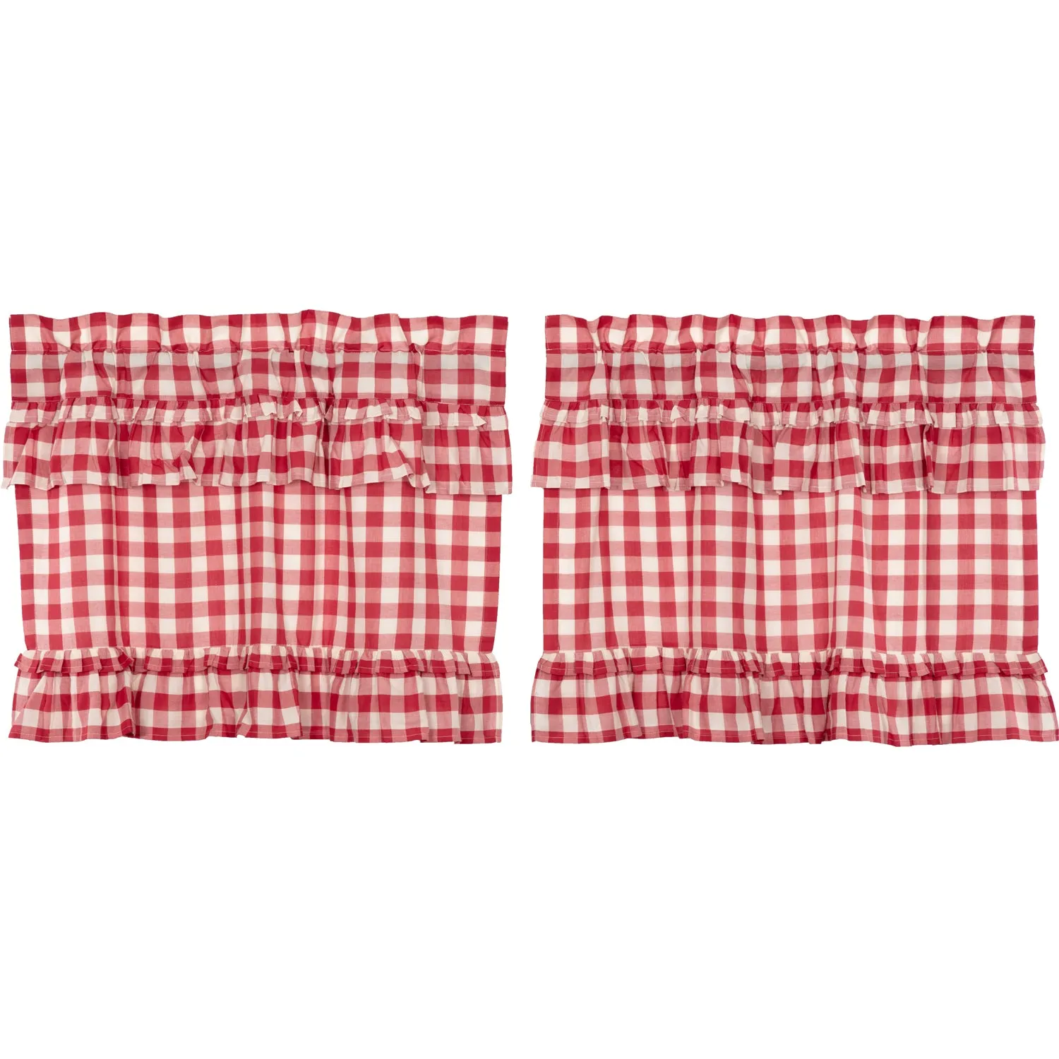 Annie Buffalo Check Ruffled Tier Set of 2
