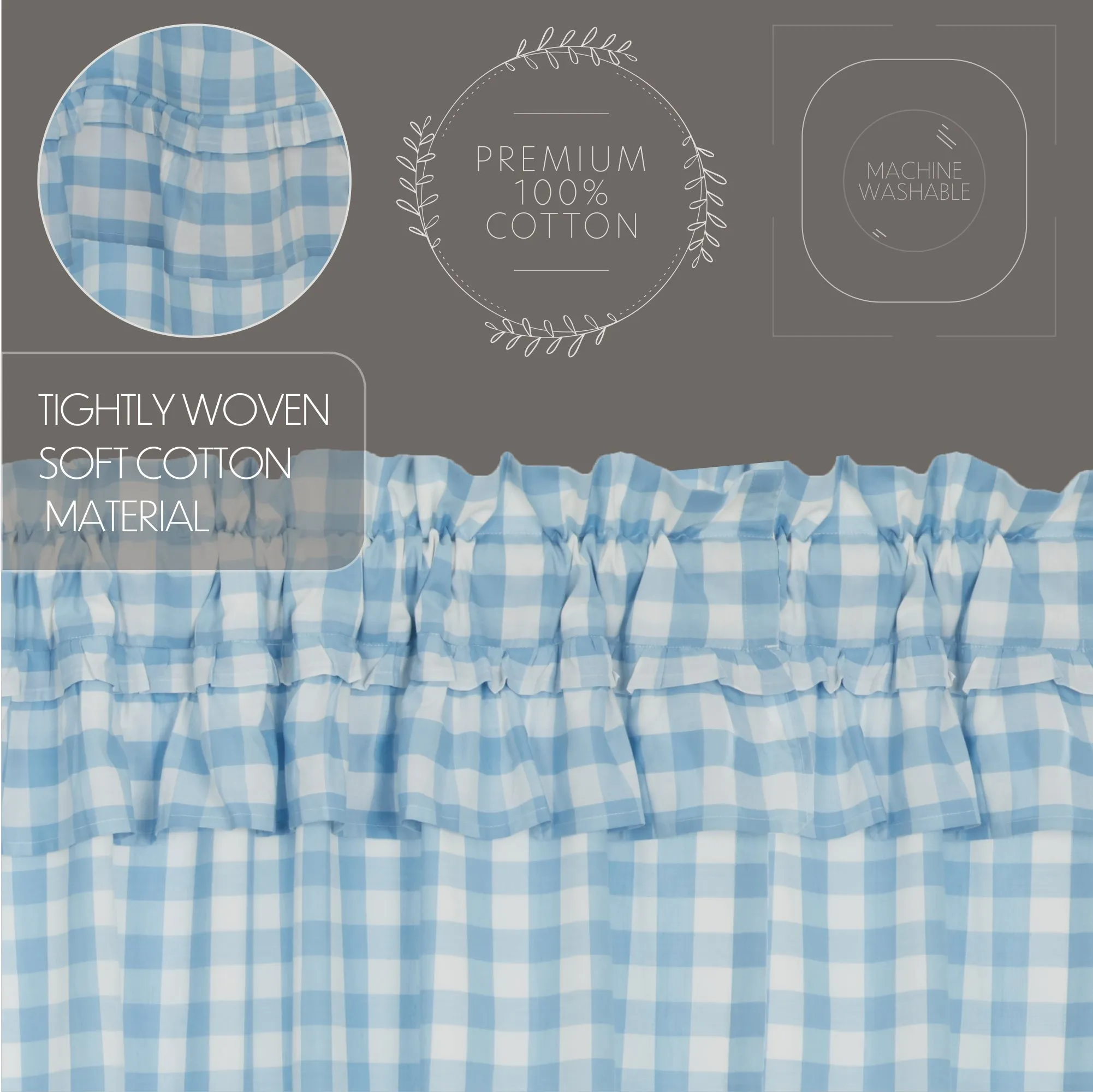 Annie Buffalo Check Ruffled Tier Set of 2
