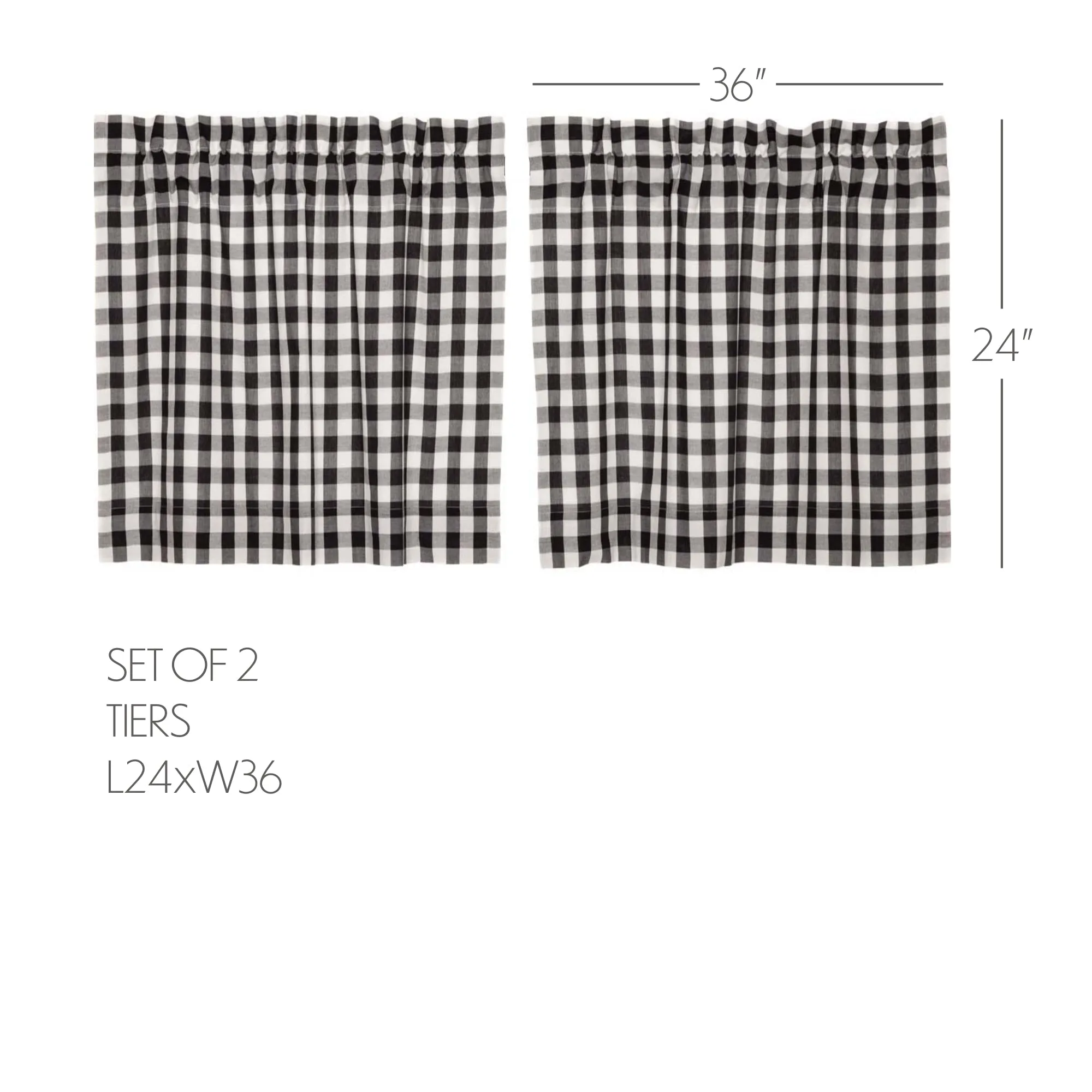 Annie Buffalo Check Tier Set of 2