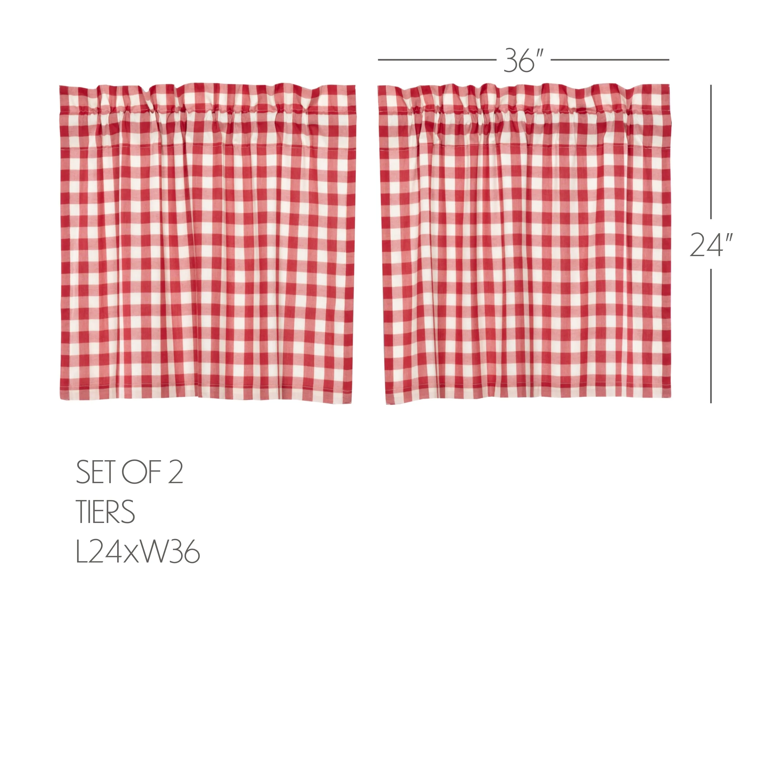 Annie Buffalo Check Tier Set of 2