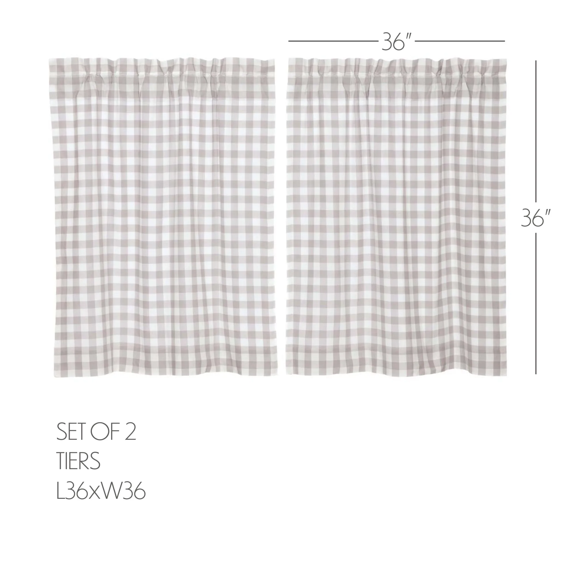 Annie Buffalo Check Tier Set of 2