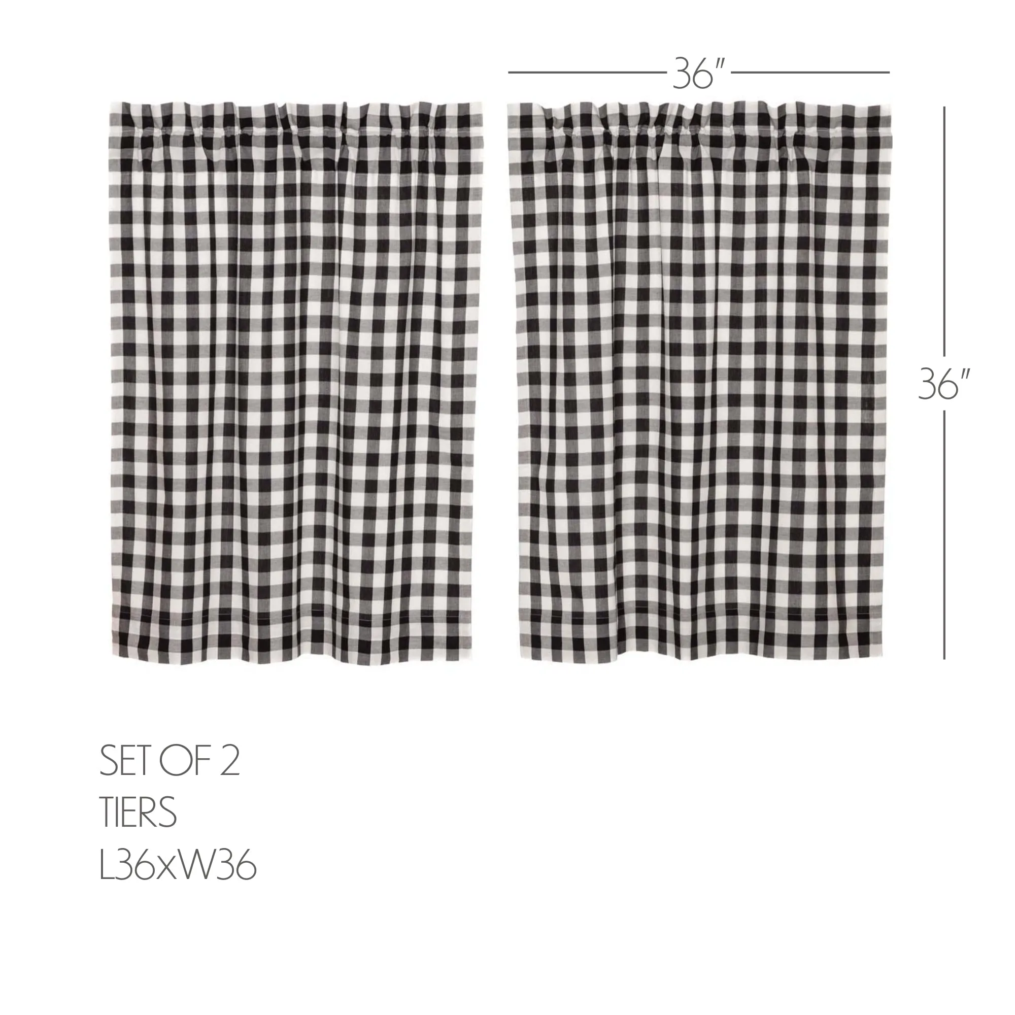 Annie Buffalo Check Tier Set of 2