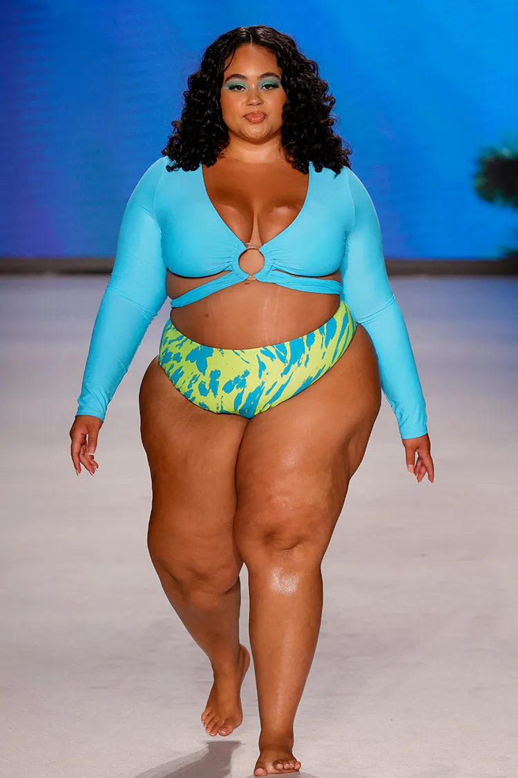 Art Walk Animal Cheeky Plus Size Bikini Bottom