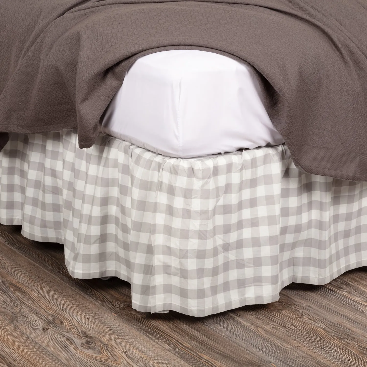 Bed Skirt Farmhouse Annie Buffalo Check Dust Ruffle Bedroom Decor VHC Brands