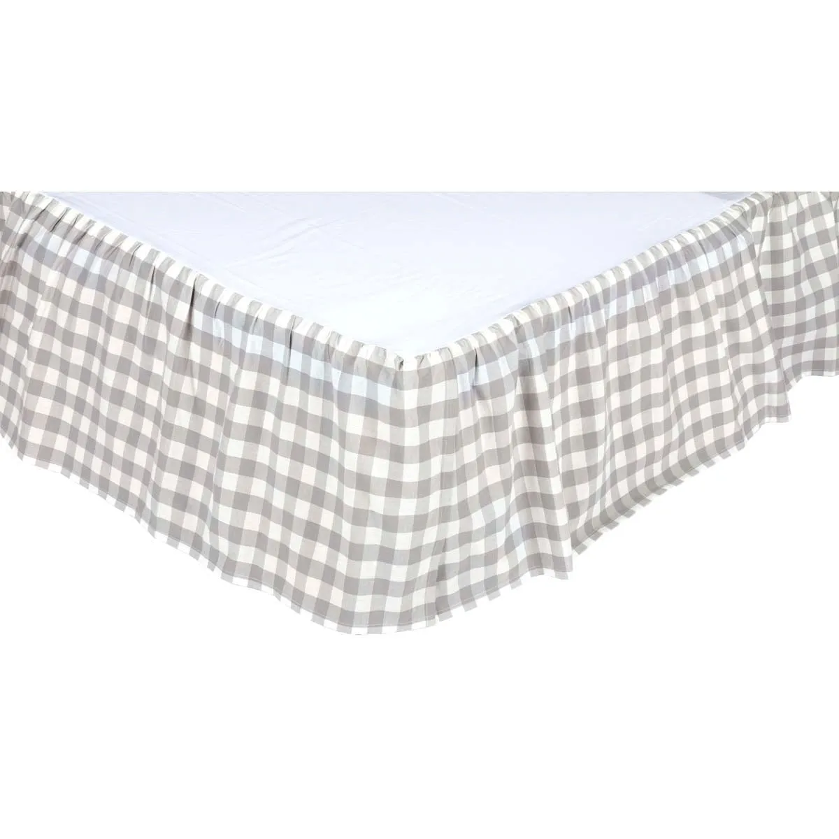 Bed Skirt Farmhouse Annie Buffalo Check Dust Ruffle Bedroom Decor VHC Brands