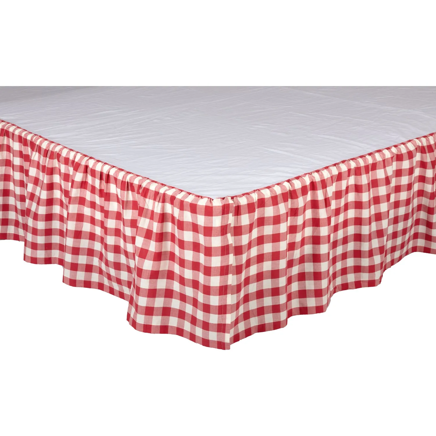 Bed Skirt Farmhouse Annie Buffalo Check Dust Ruffle Bedroom Decor VHC Brands