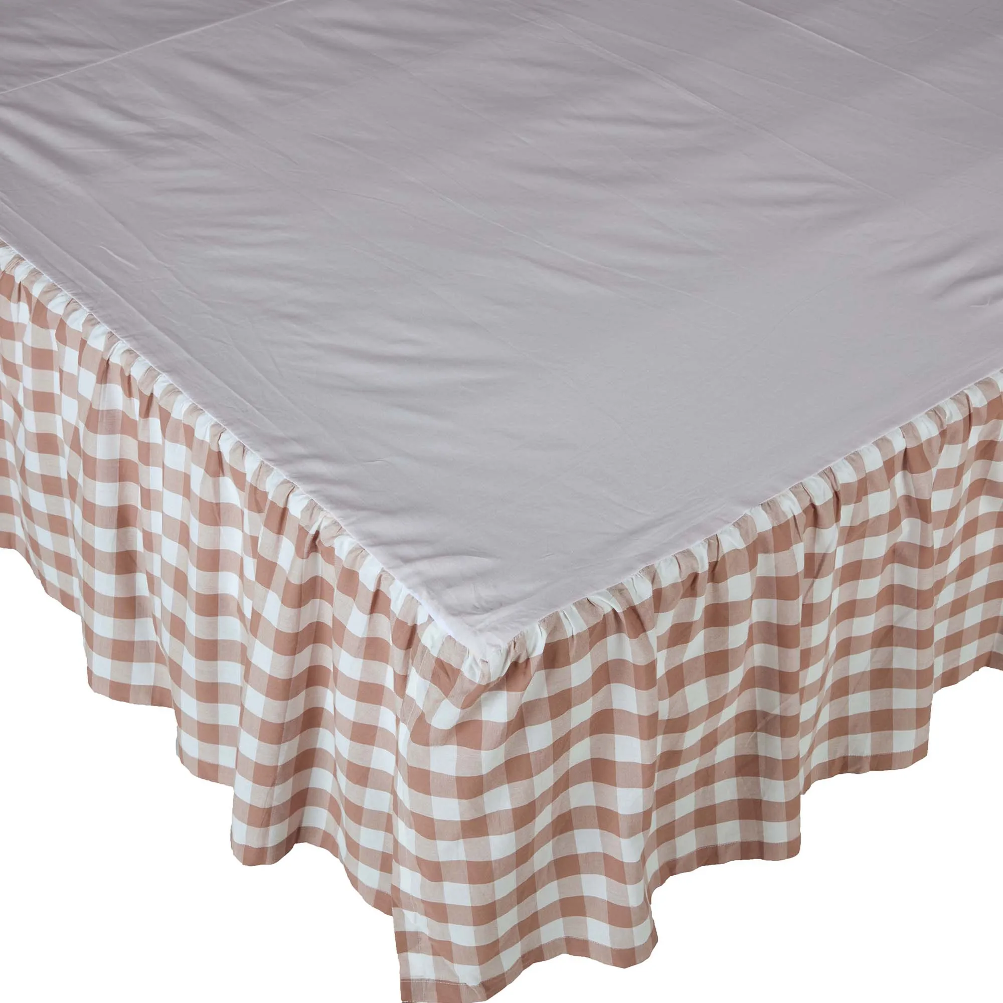 Bed Skirt Farmhouse Annie Buffalo Check Dust Ruffle Bedroom Decor VHC Brands