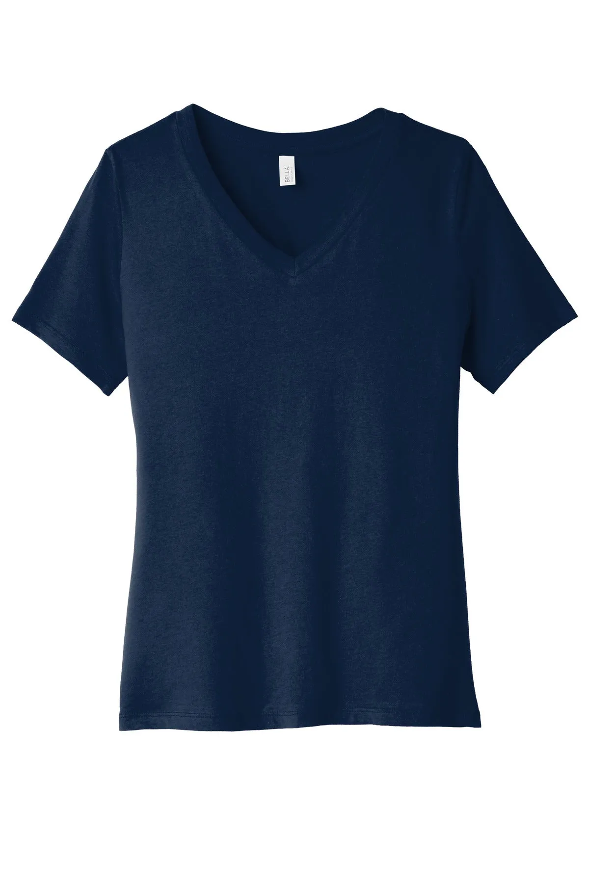 BELLA CANVAS Women's Relaxed Jersey Short Sleeve V-Neck Tee. BC6405