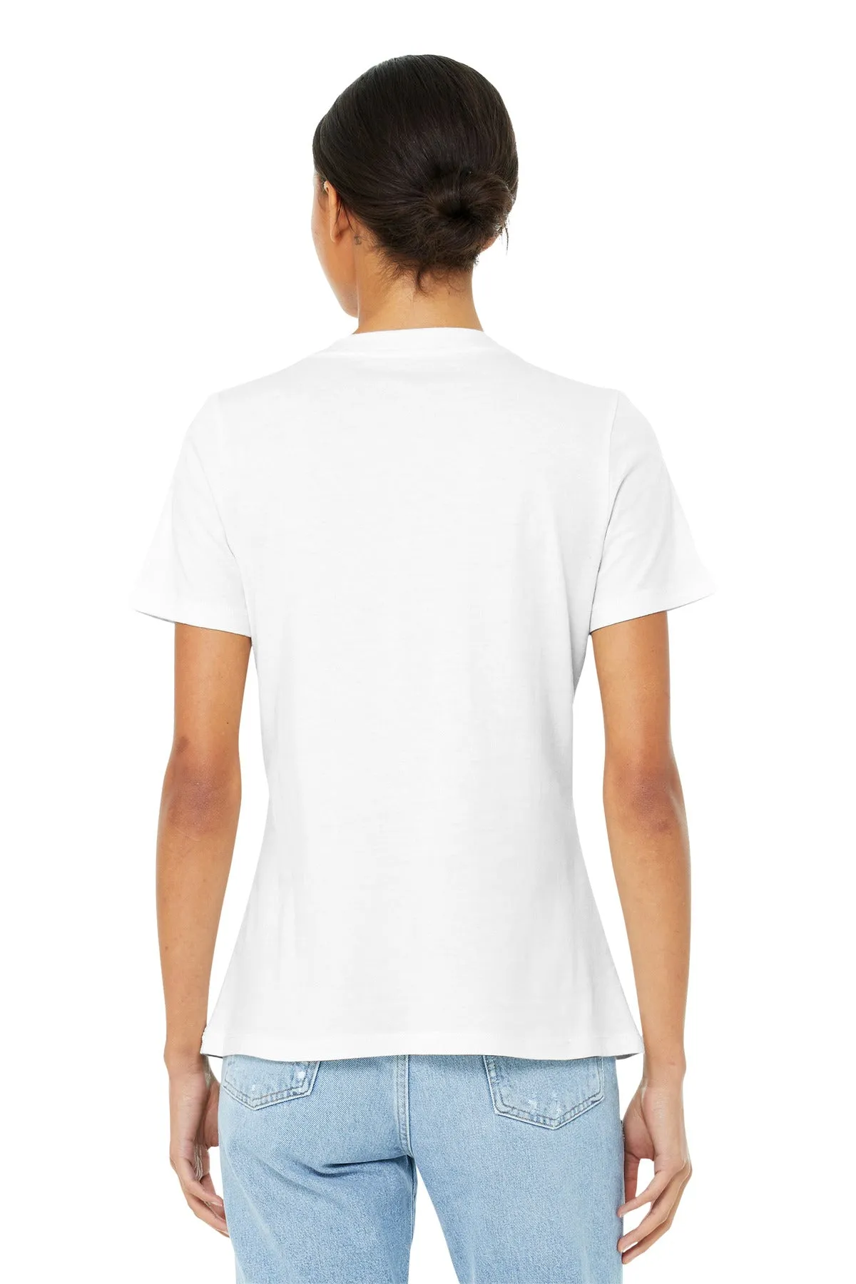 BELLA CANVAS Women's Relaxed Jersey Short Sleeve V-Neck Tee. BC6405