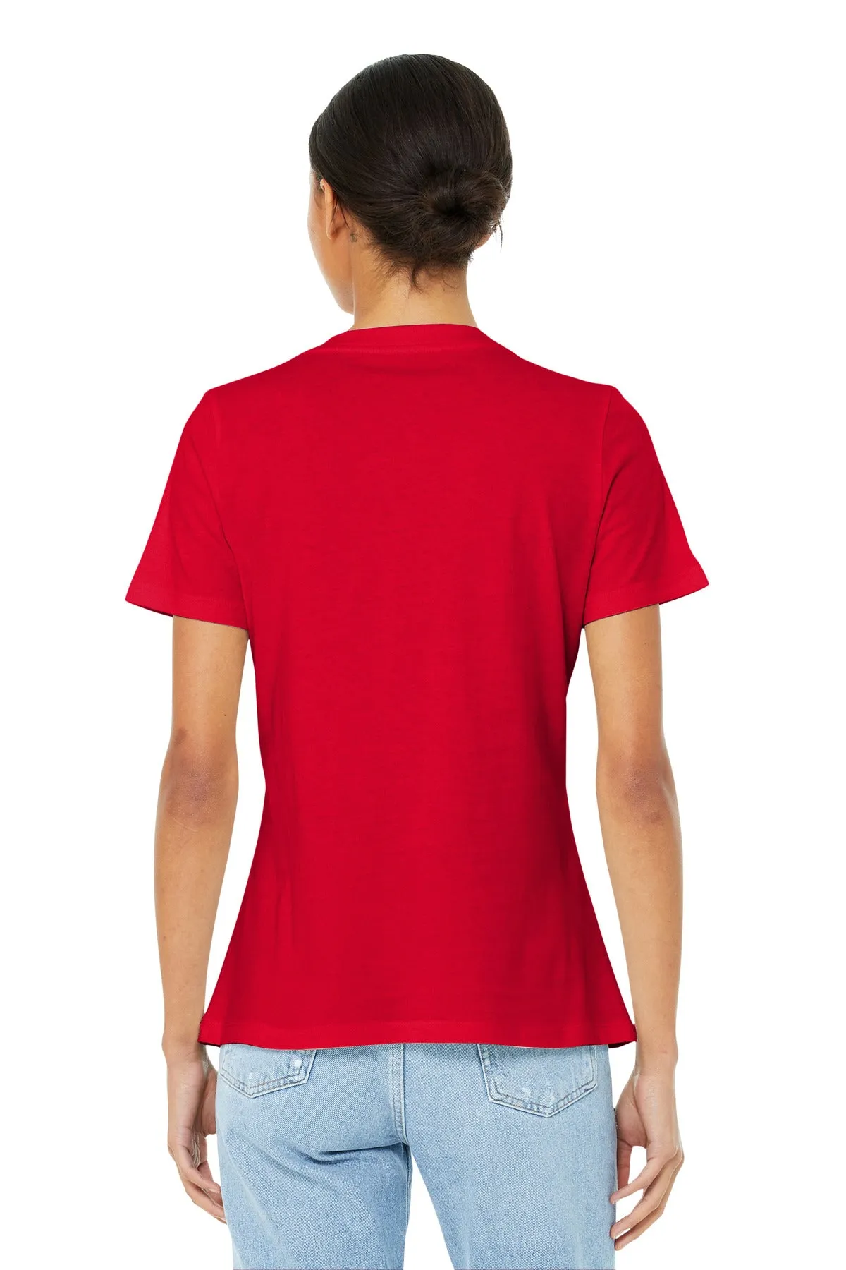 BELLA CANVAS Women's Relaxed Jersey Short Sleeve V-Neck Tee. BC6405
