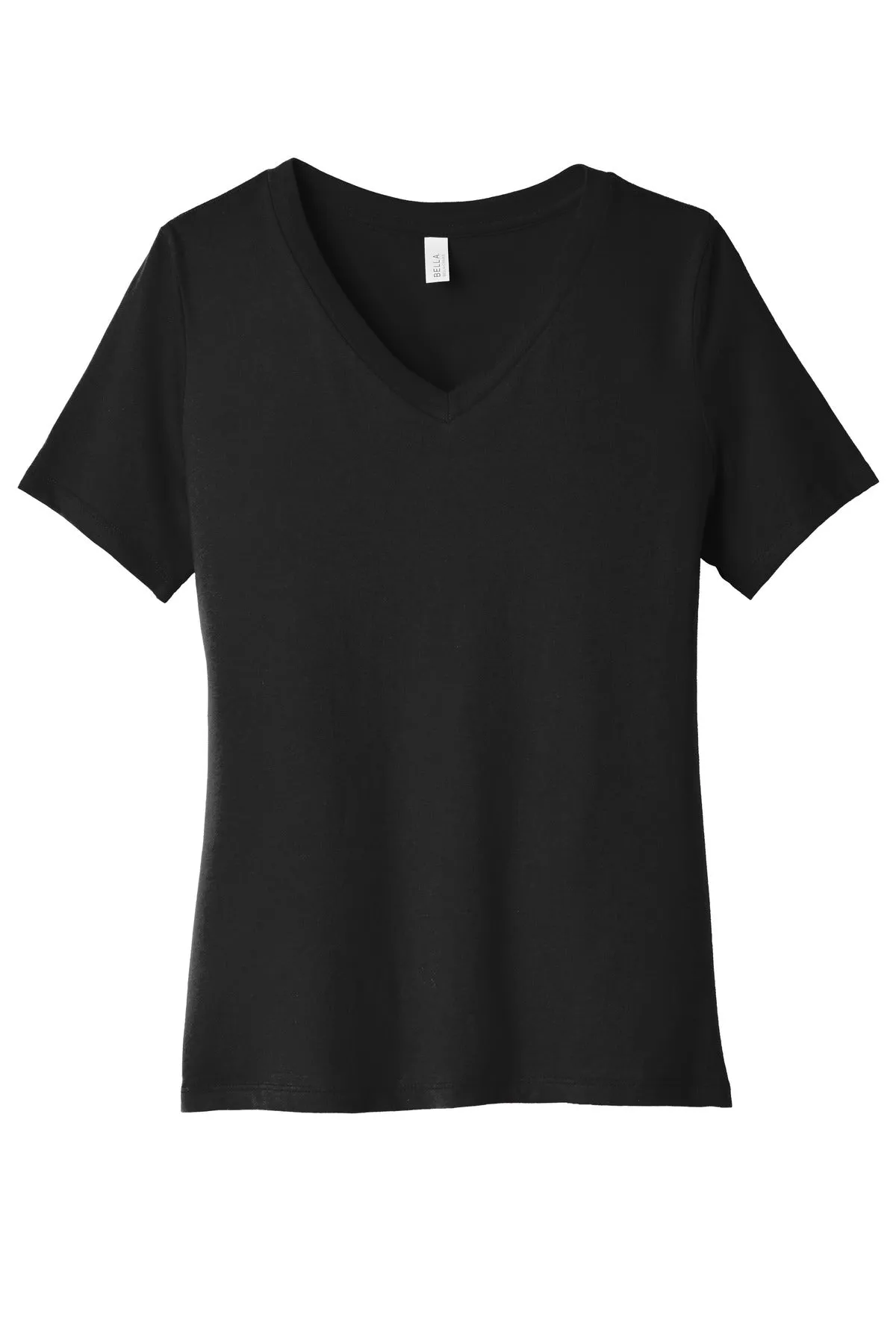 BELLA CANVAS Women's Relaxed Jersey Short Sleeve V-Neck Tee. BC6405