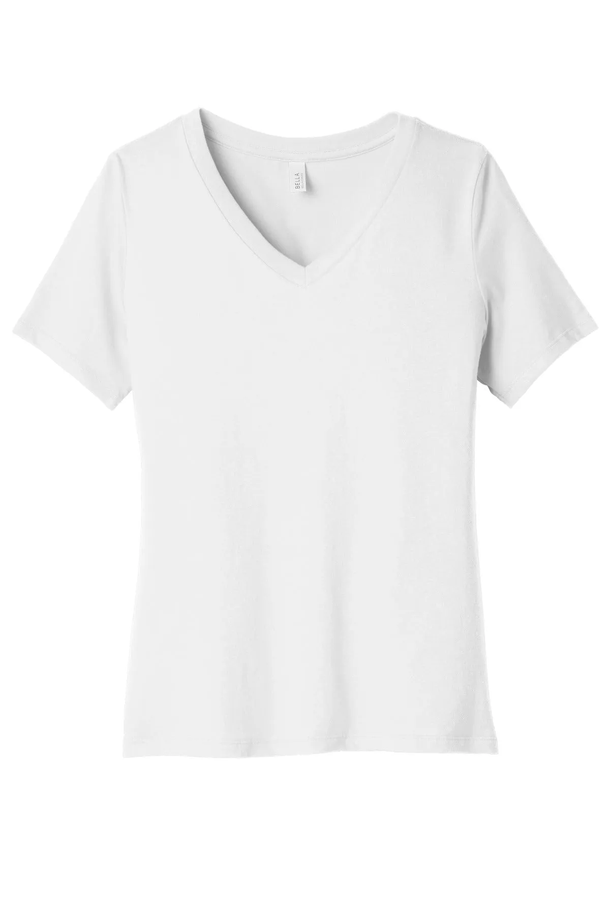 BELLA CANVAS Women's Relaxed Jersey Short Sleeve V-Neck Tee. BC6405