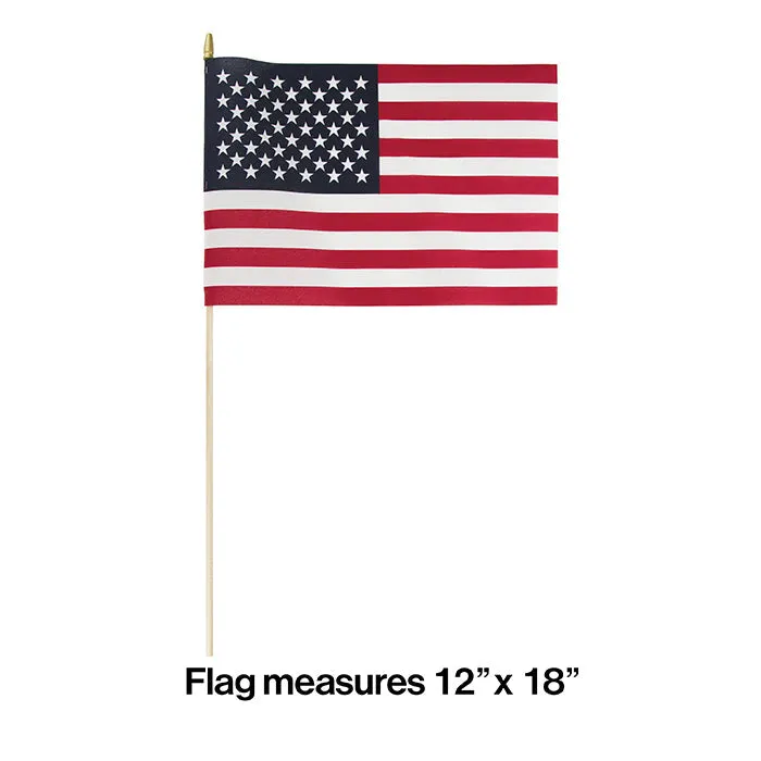 Bulk Large Cloth American Flag (12 per Case)