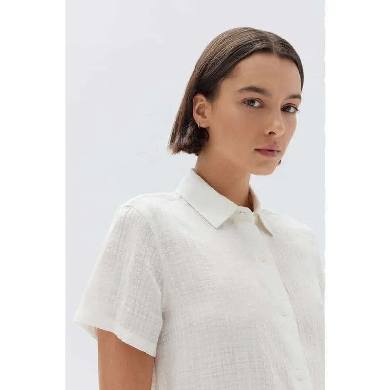 Calliope Short Sleeve Shirt | White