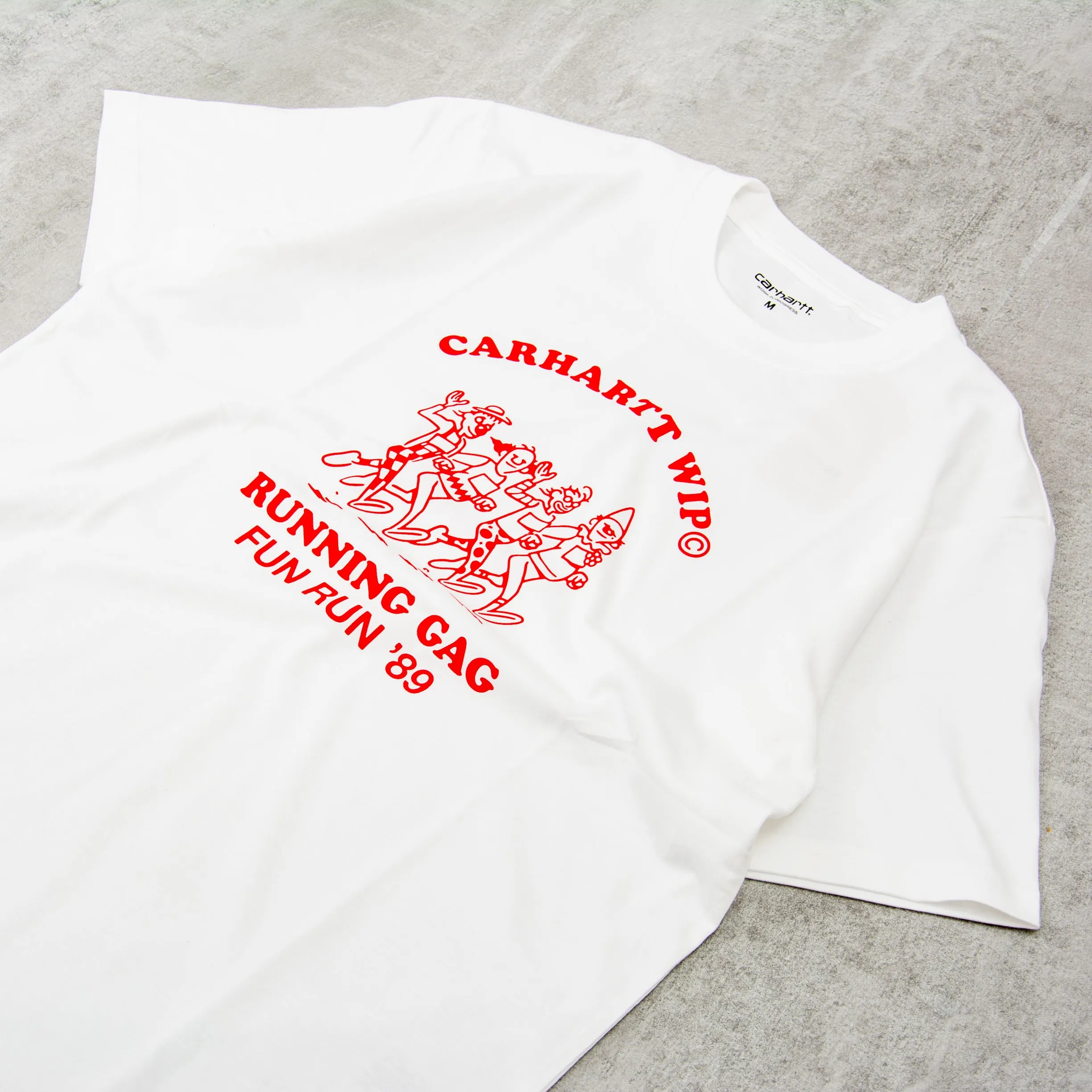 Carhartt WIP Fun Run Tee - White / Red