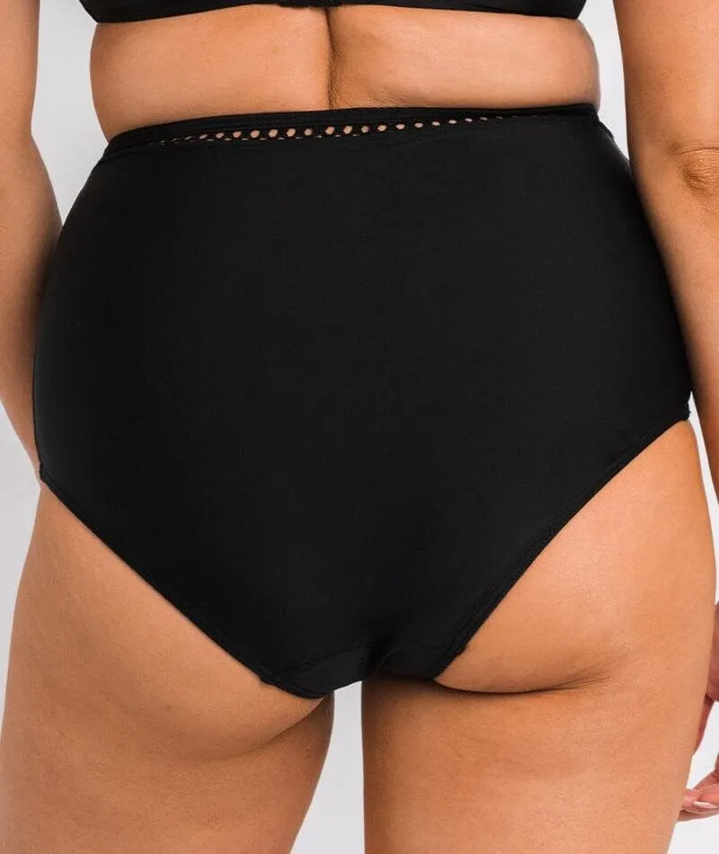 Curvy Kate First Class High Waist Bikini Bottom - Black