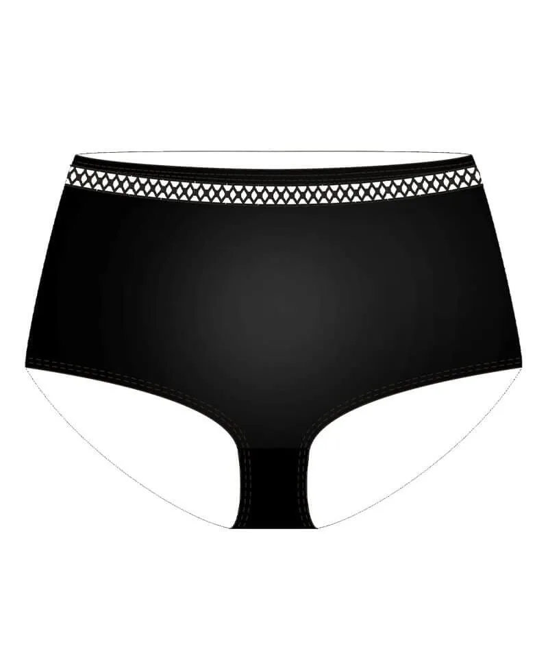 Curvy Kate First Class High Waist Bikini Bottom - Black