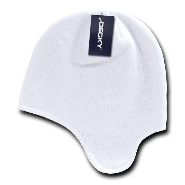 Decky Helmet Beanies Warm Winter Fleece-Lined Inside Ear Flap Ski Snow