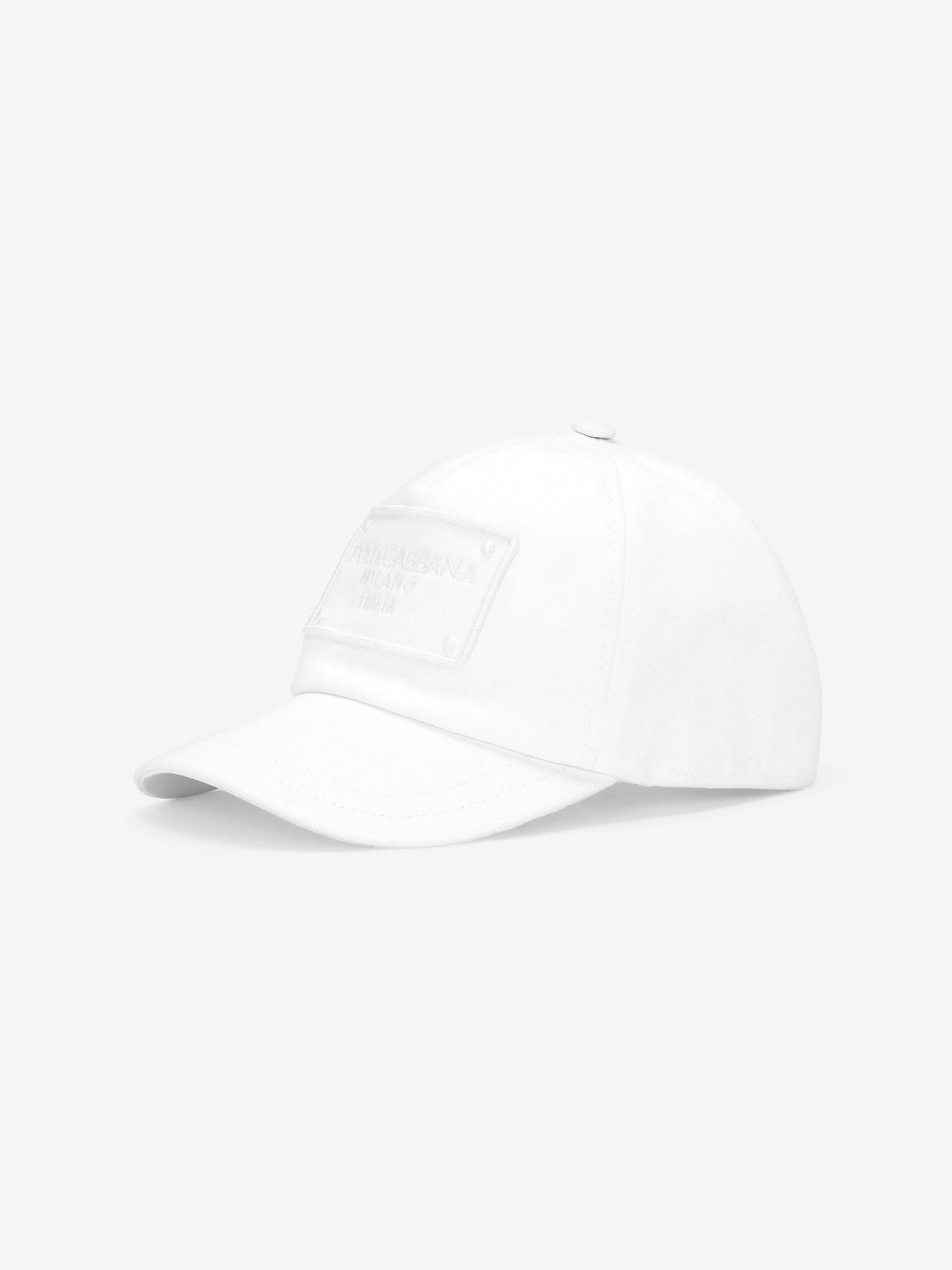 Dolce & Gabbana Girls Logo Cap in White