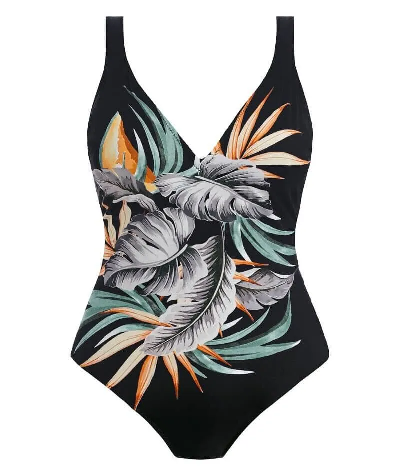 Fantasie Swim Bamboo Grove Underwired Plunge Swimsuit - Jet