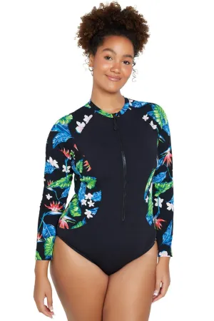 Genevieve Long Sleeve Mastectomy Scuba Suit - Paradise