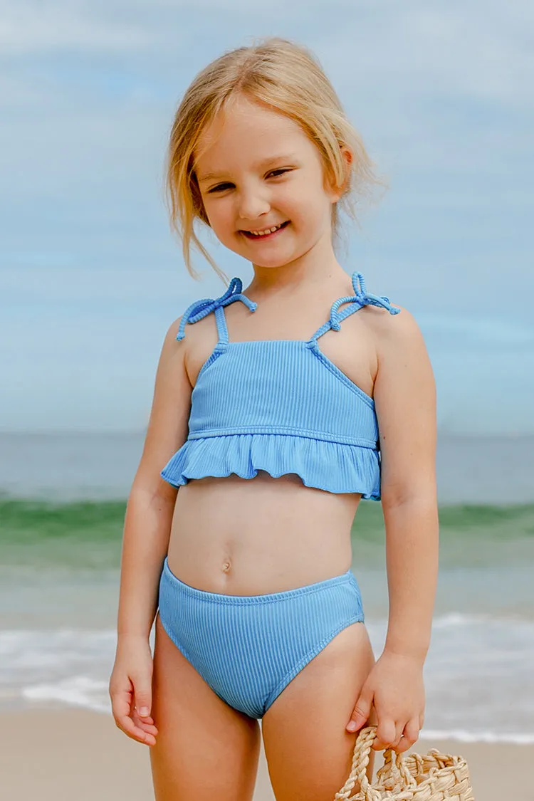 Girls' Strawberry Fields Forever Ruffled Midkini And Classic Hipster Set