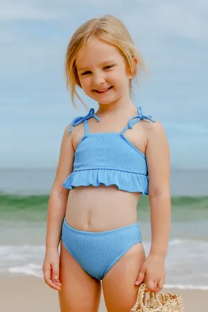 Girls' Strawberry Fields Forever Ruffled Midkini And Classic Hipster Set