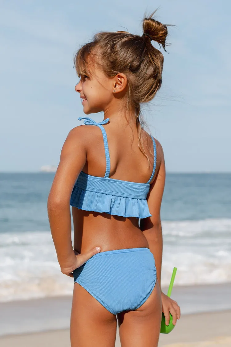 Girls' Strawberry Fields Forever Ruffled Midkini And Classic Hipster Set