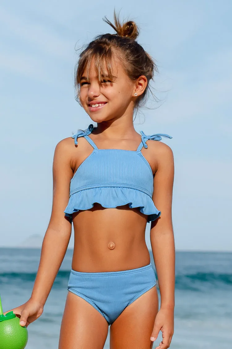 Girls' Strawberry Fields Forever Ruffled Midkini And Classic Hipster Set